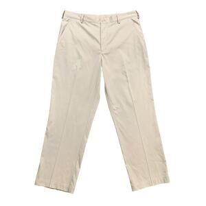 Nike Golf Pants Mens 34 Sand Beige FitDry Stretch Performance Chino Lightweight